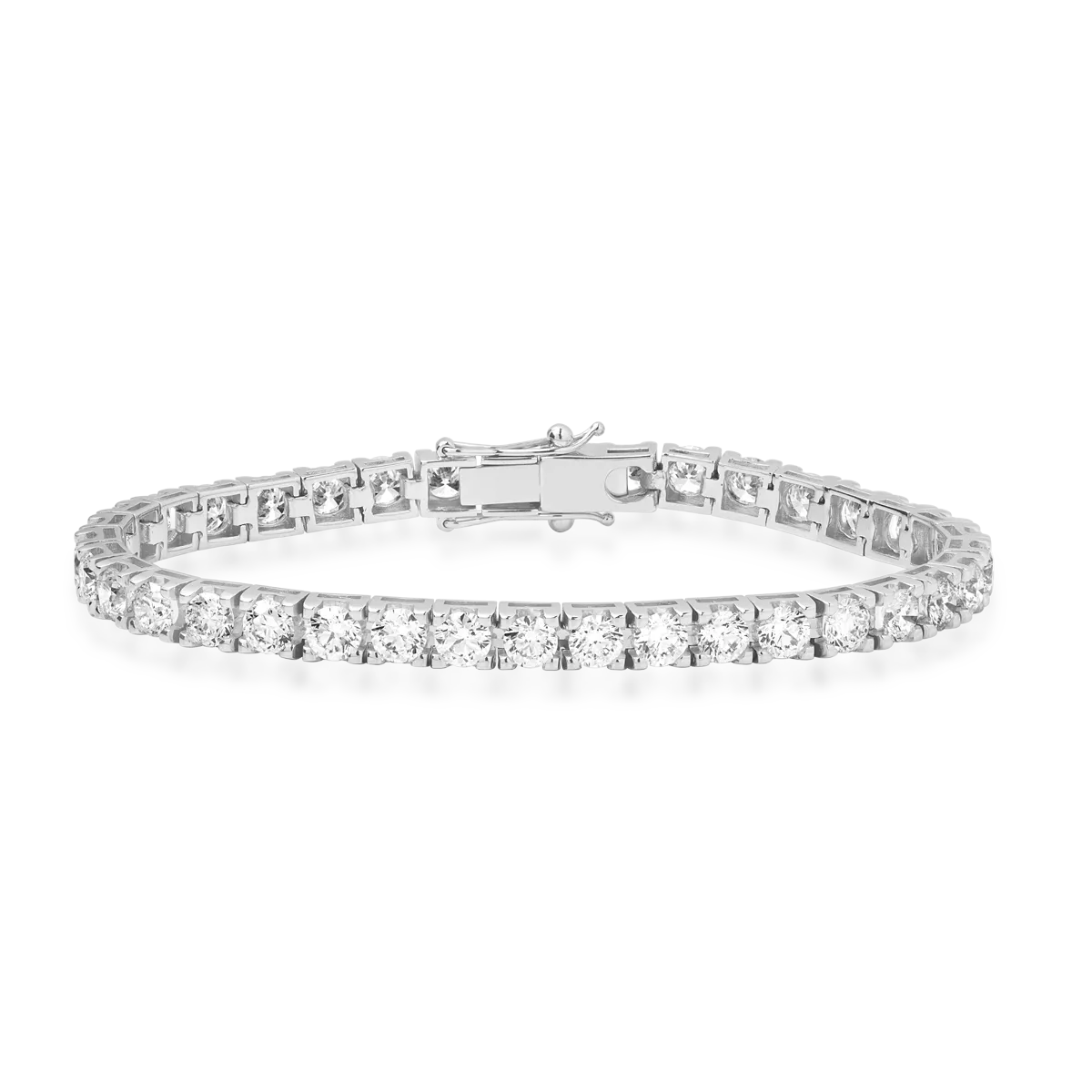 Bransoletka tenisowa z białego złota 18K z diamentami 11.1ct-122093