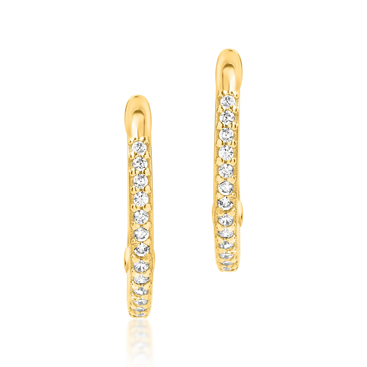 Cercei din aur galben de 14K - 1 | YEO