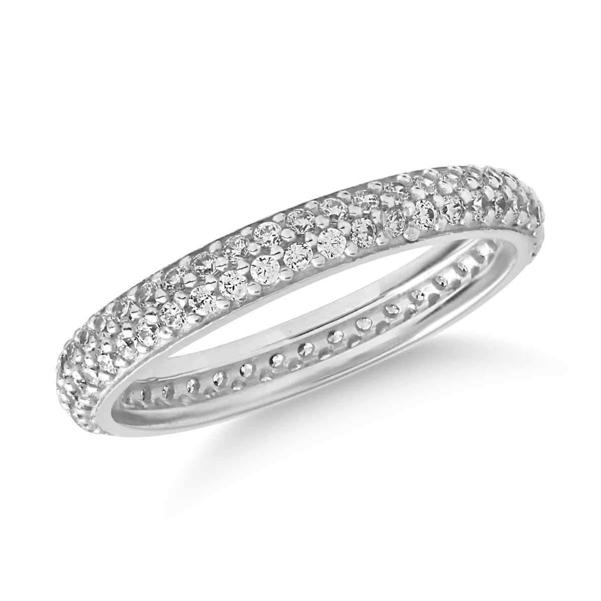 Inel din aur alb de 14K-122275