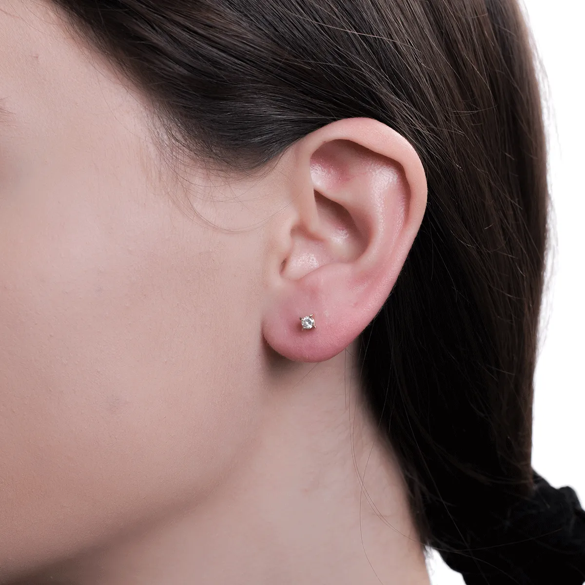 Kolczyki z 18K różowego złota z brylantami 0.4ct