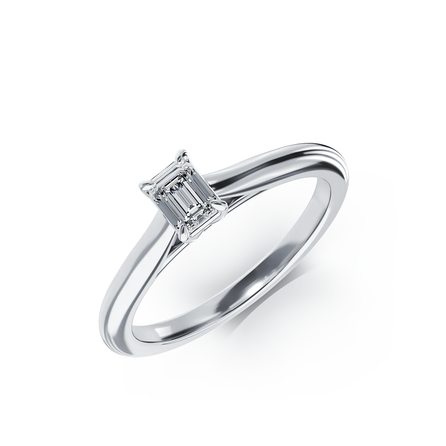 Platina eljegyzési gyűrű 0.31ct szoliter gyémánttal