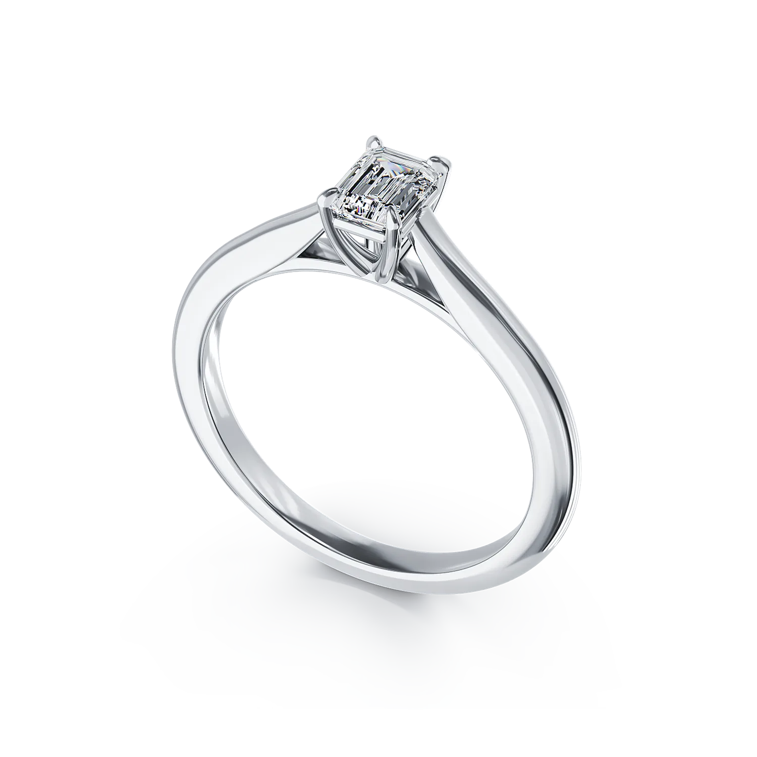 Platinum engagement ring with a 0.41ct solitaire diamond