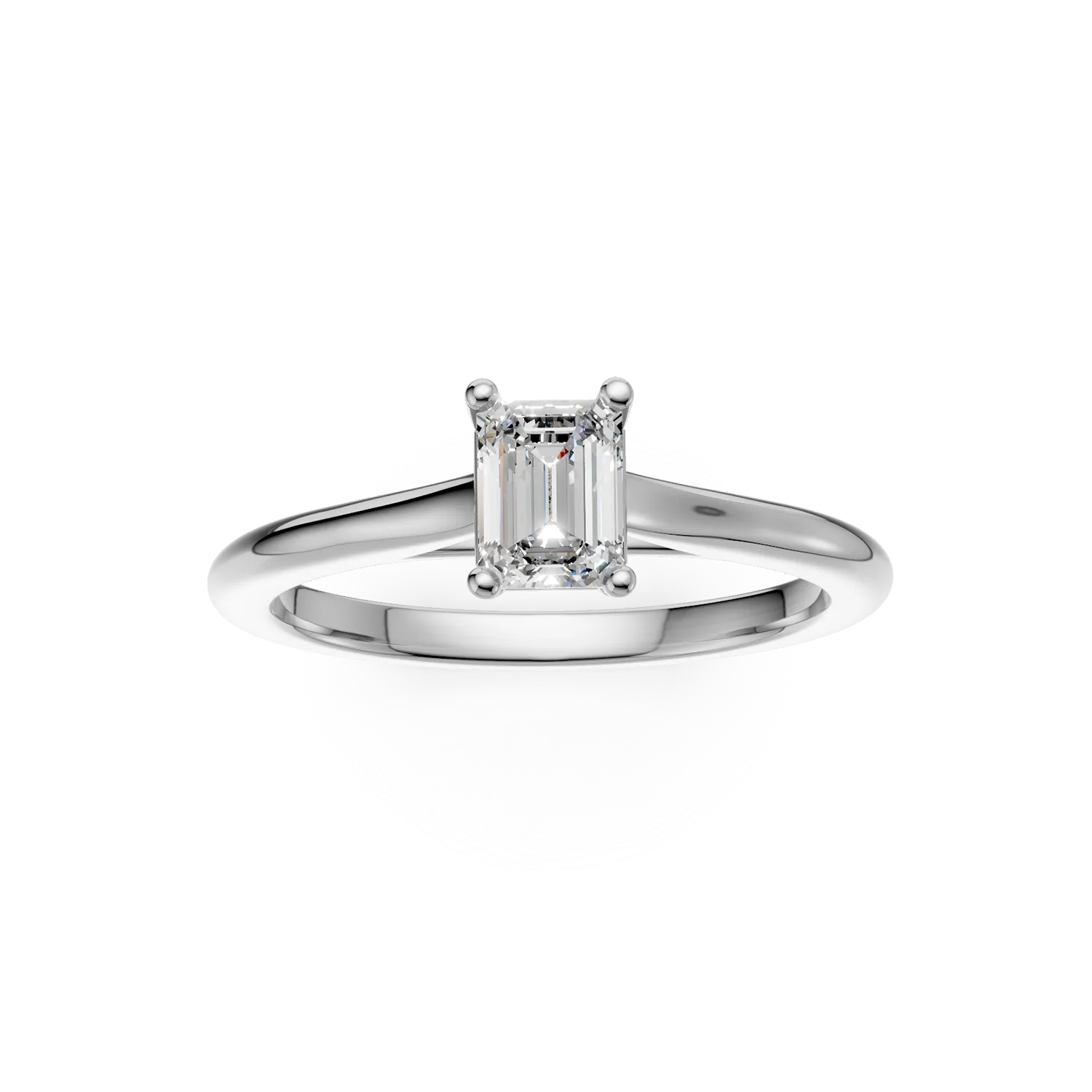 Inel de logodna din platina cu un diamant solitaire de 0.6ct