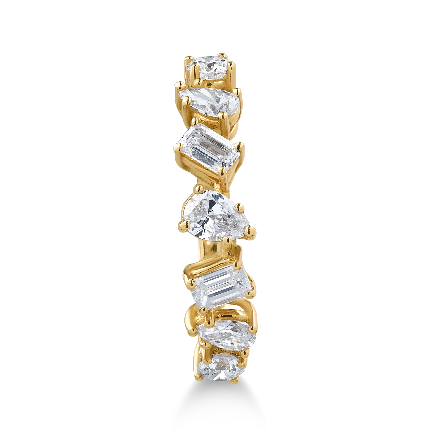 18K yellow gold ring with 1.14ct diamonds