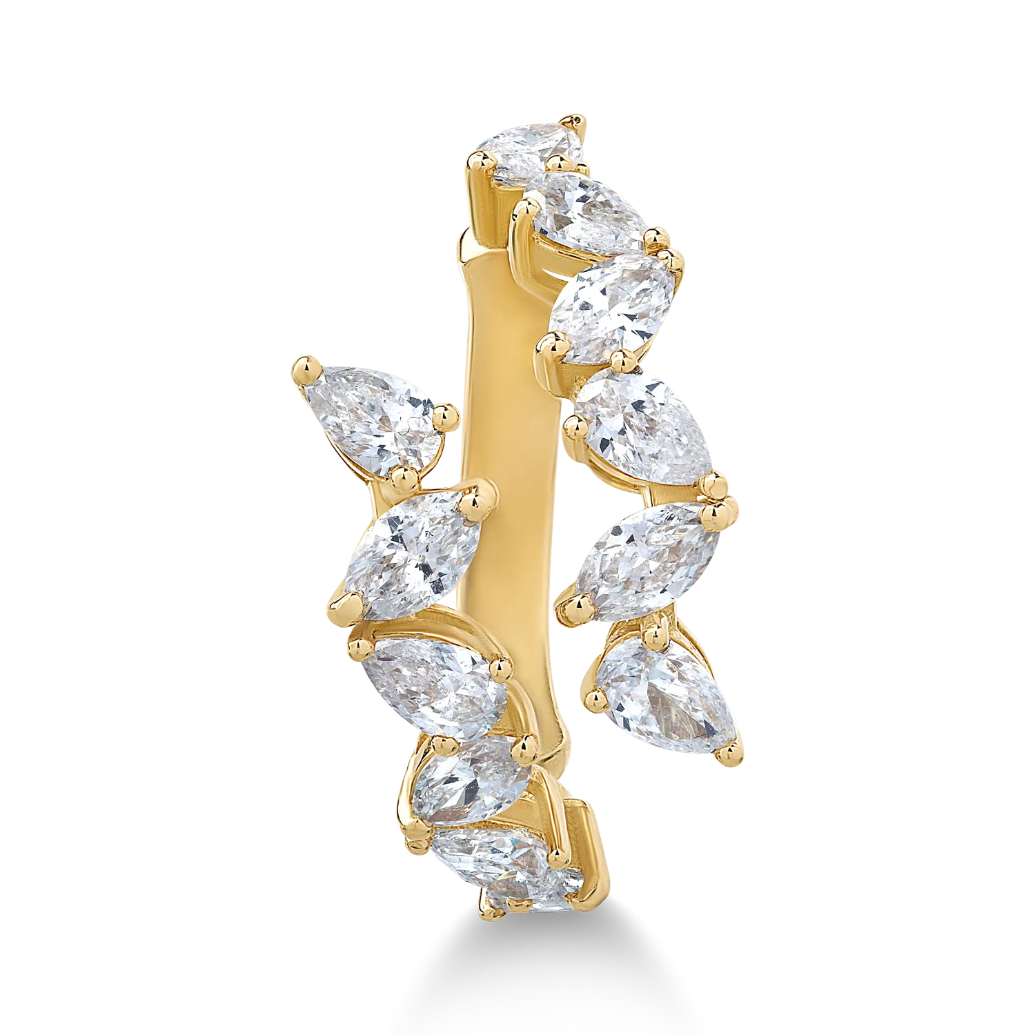 Inel din aur galben de 18K cu diamante de 1.68ct