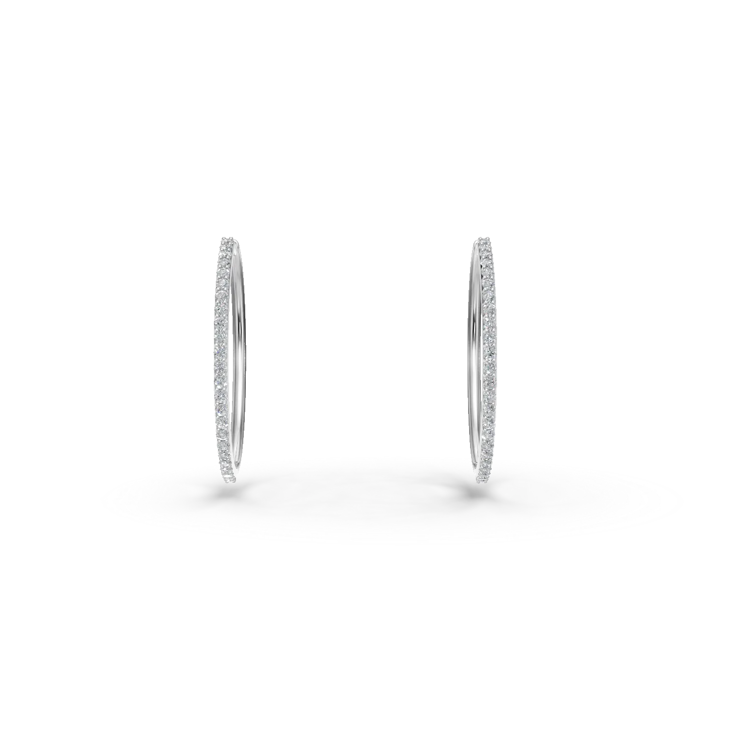 14K fehérarany fülbevaló