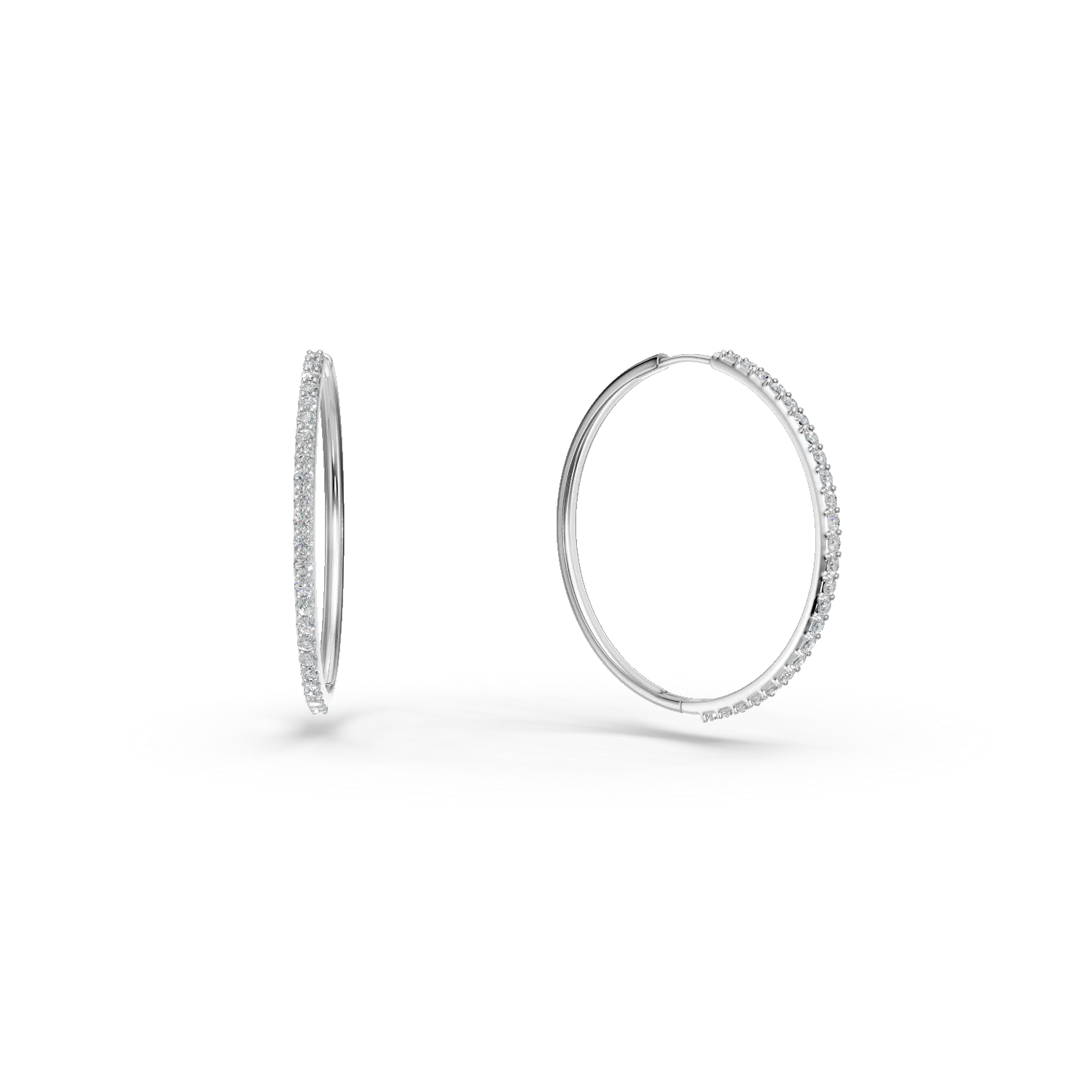 14K fehérarany fülbevaló