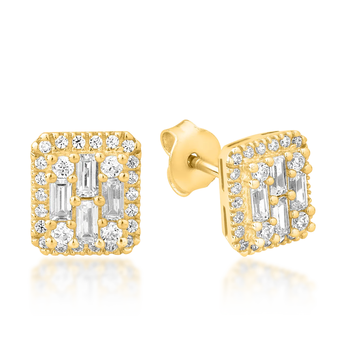 14K yellow gold earrings