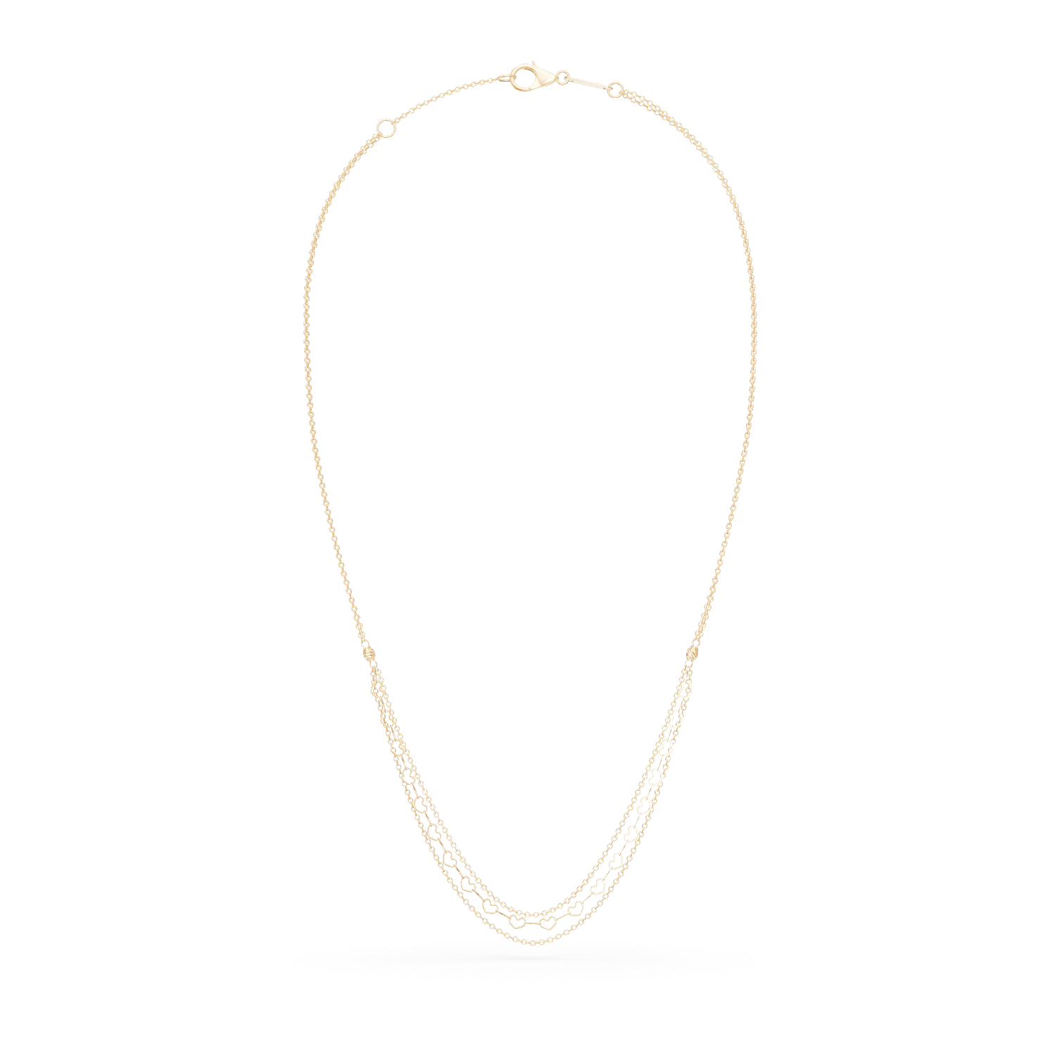 Sárga arany lánc láncszemekkel