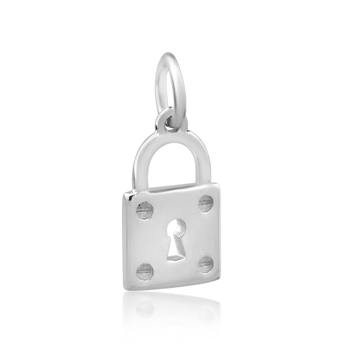 14K white gold pendant