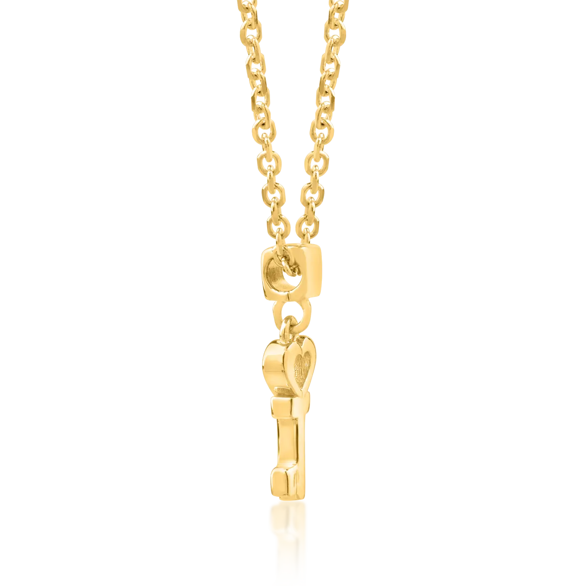 14K yellow gold pendant necklace