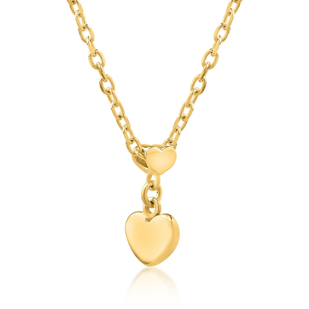 14K yellow gold pendant necklace