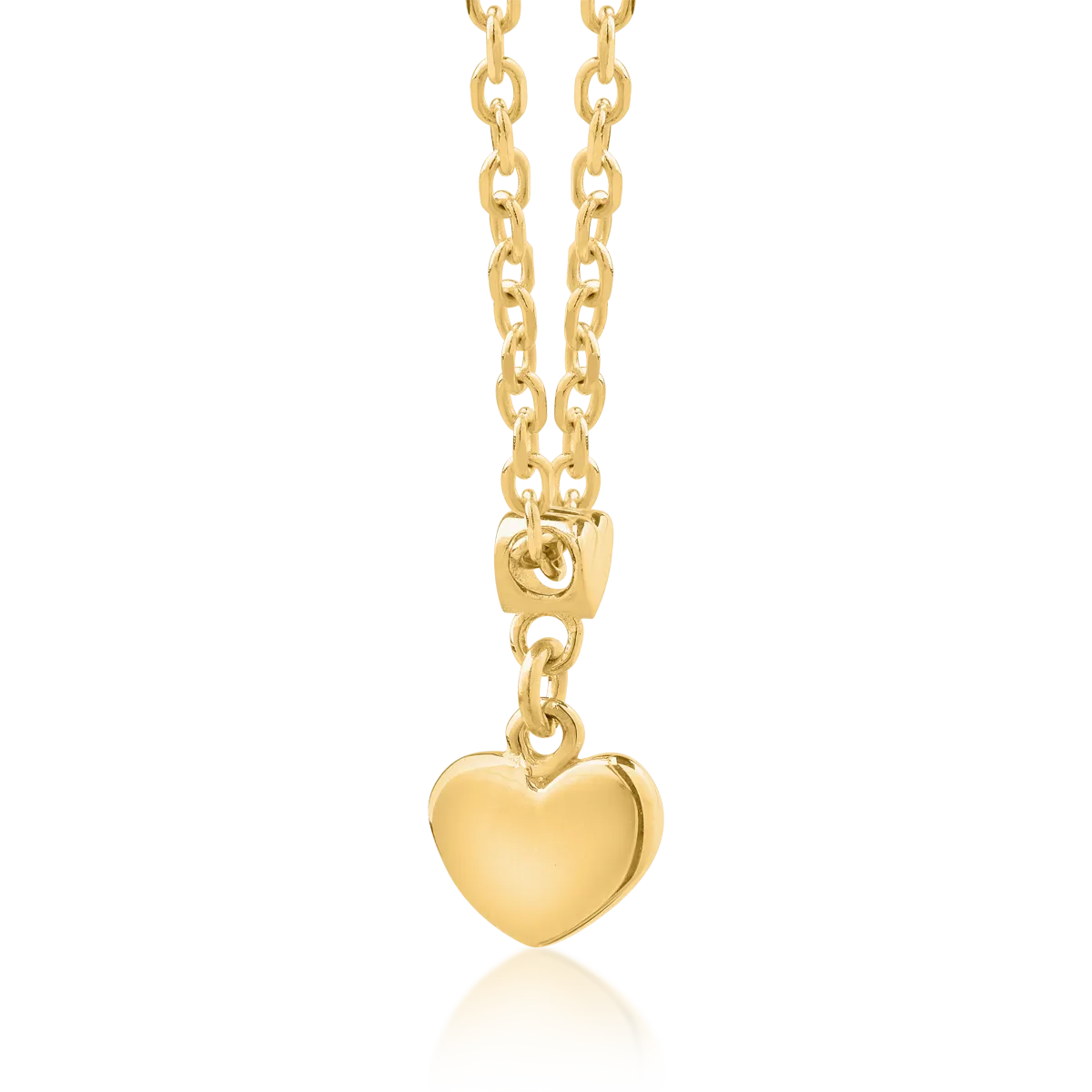 14K yellow gold pendant necklace