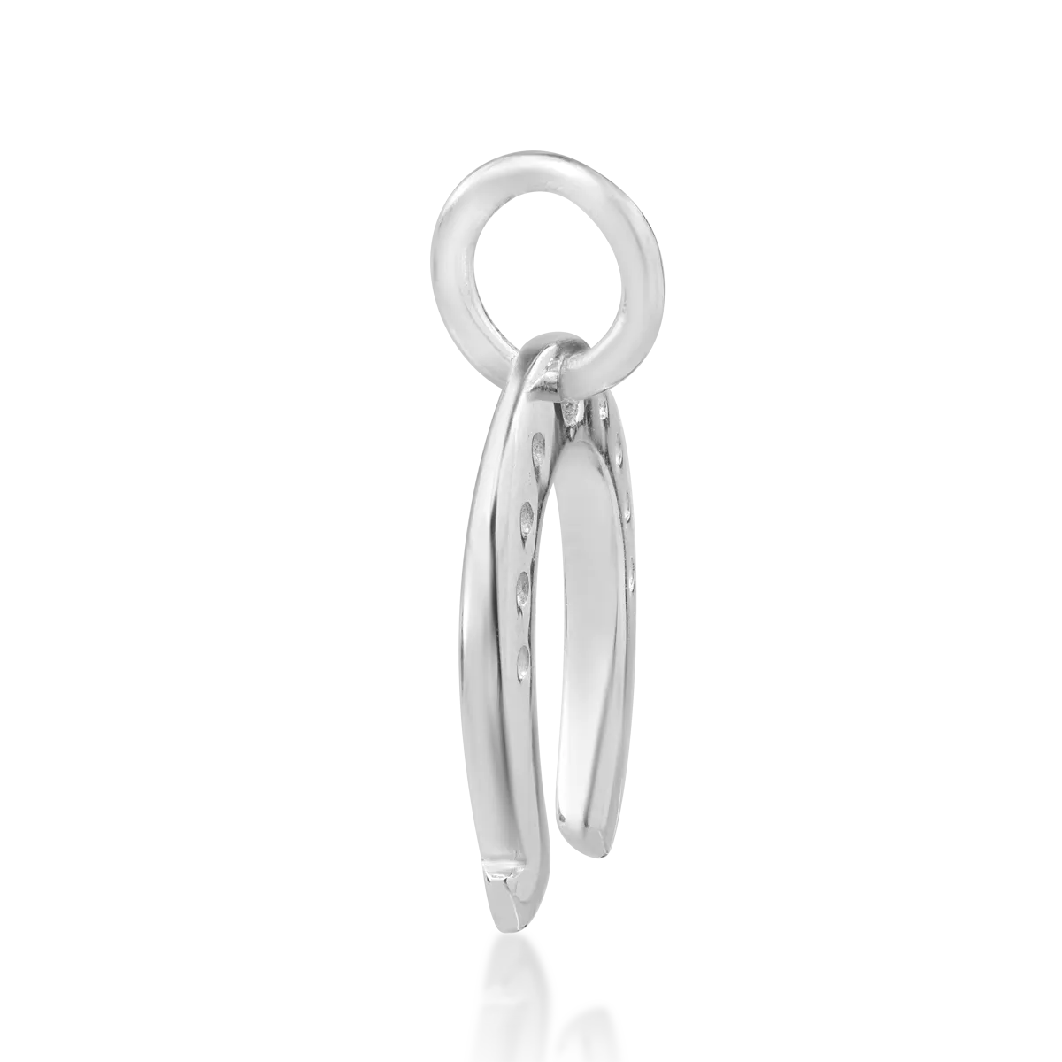 14K white gold pendant