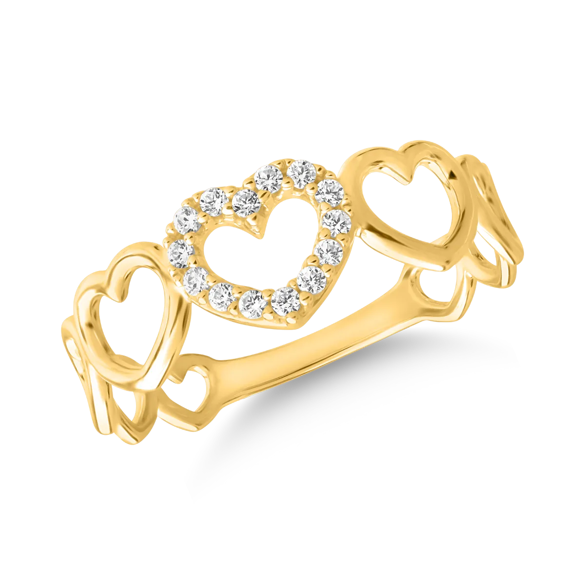 Yellow gold ring