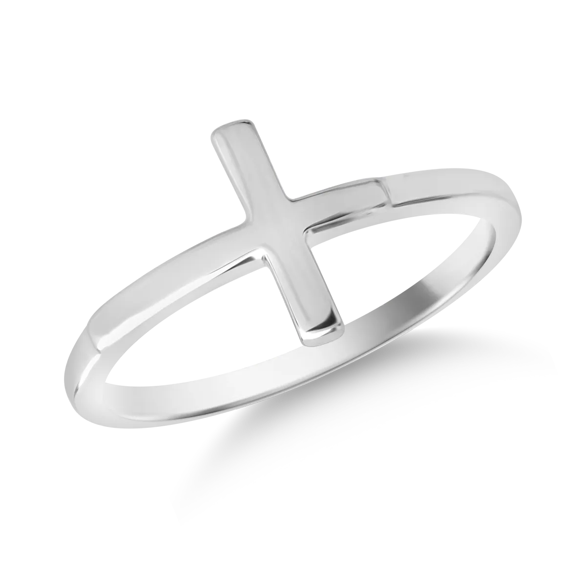 Inel din aur alb de 14K-123773