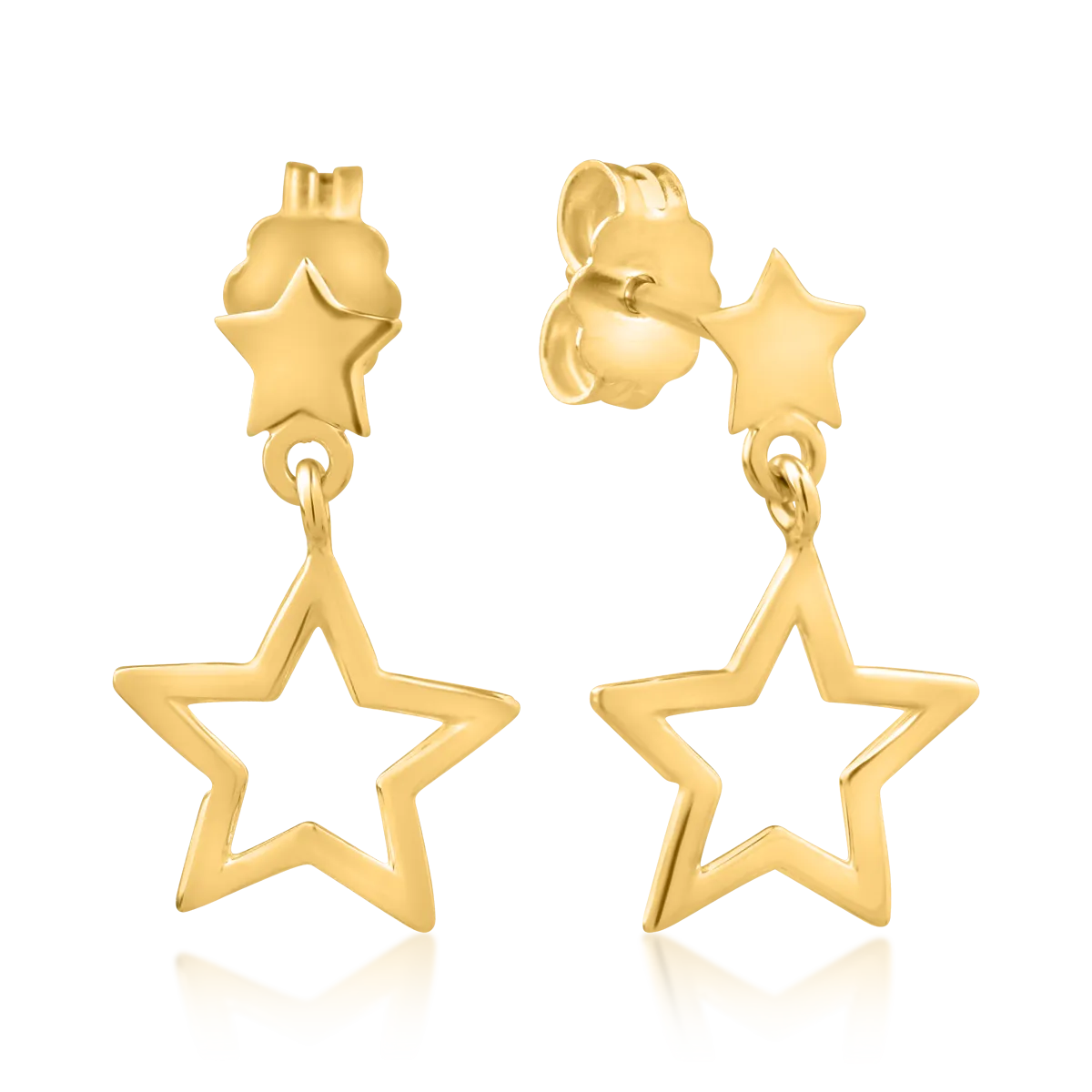 14K yellow gold earrings