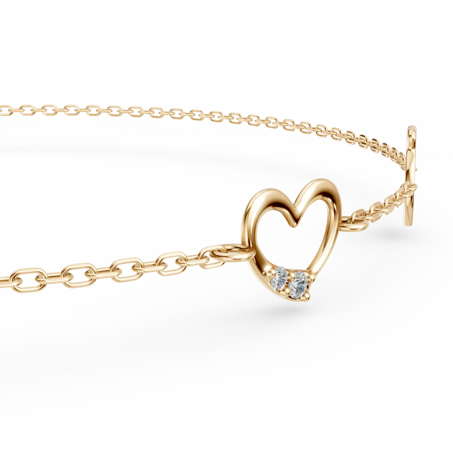 14K yellow gold children bracelet