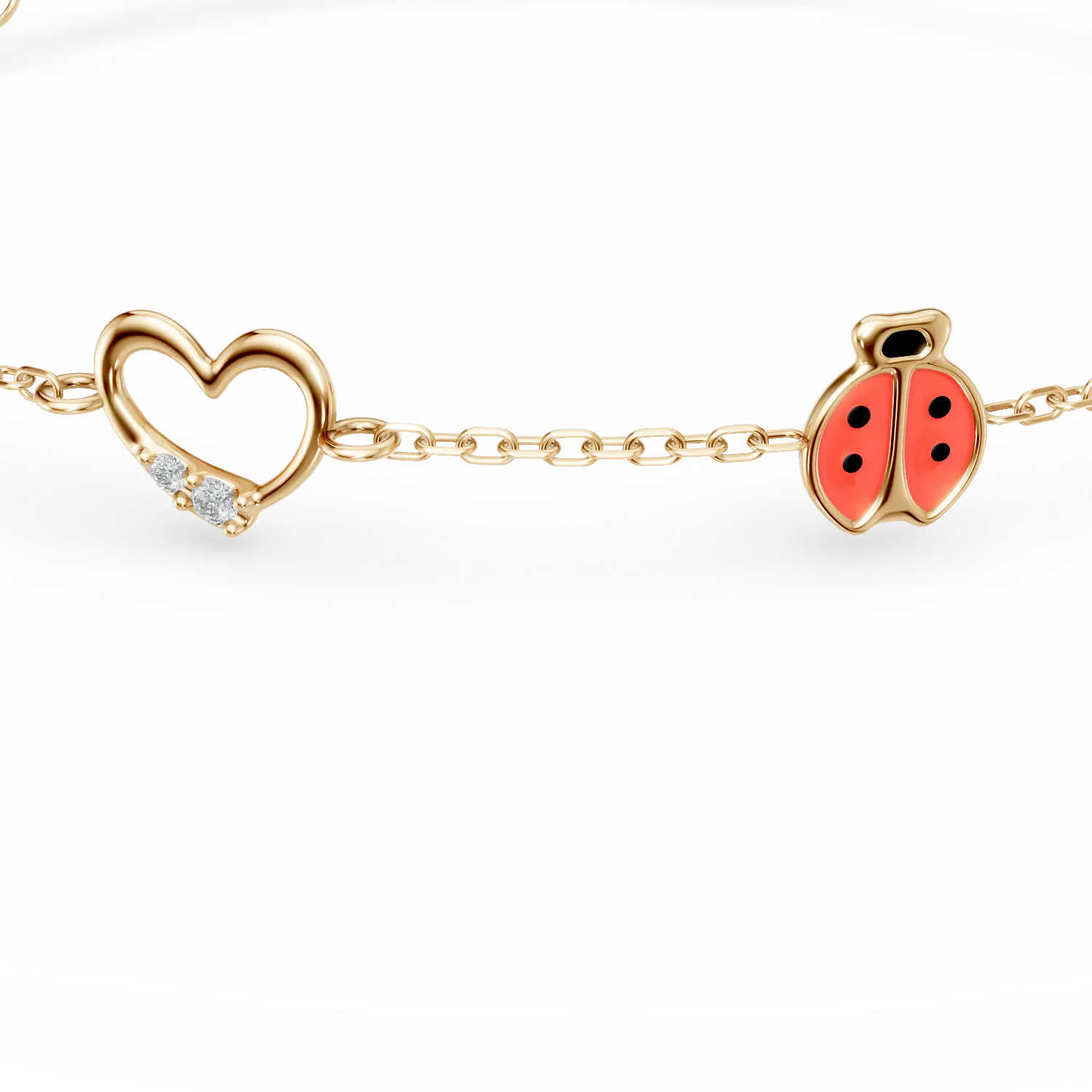 14K yellow gold children bracelet