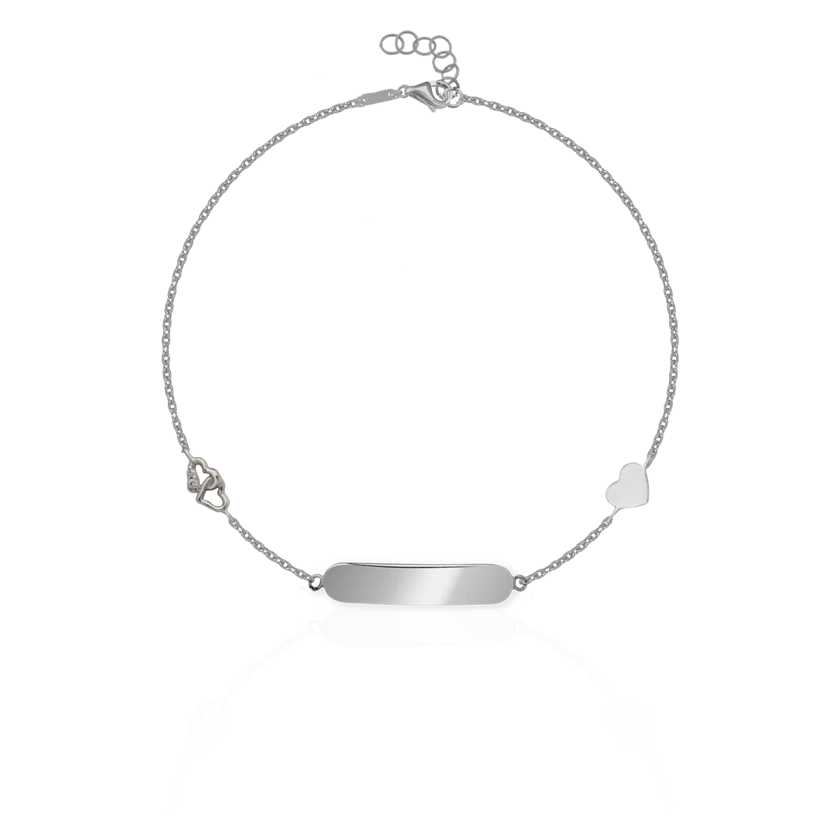 Bratara pentru copii din aur alb