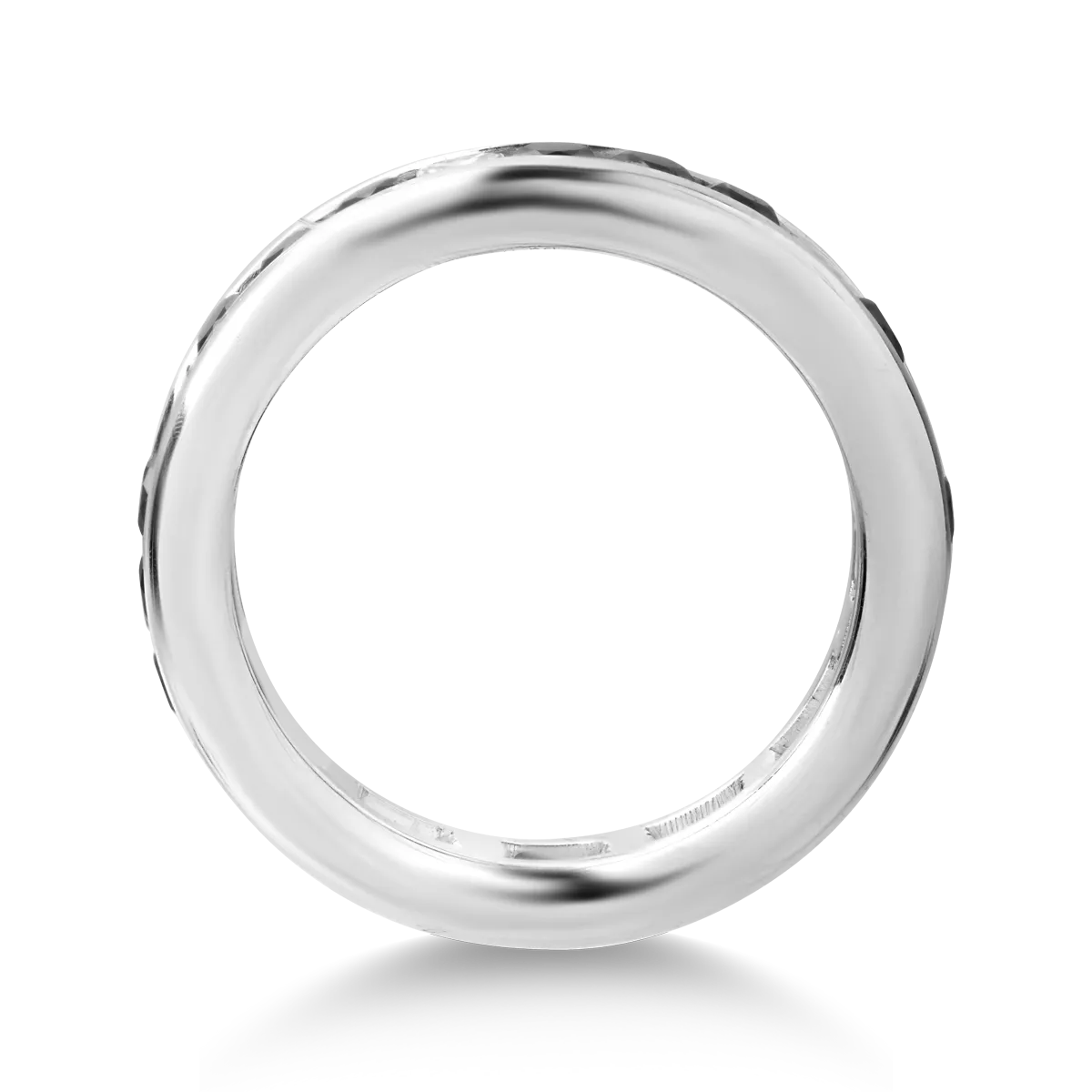 Inel din aur alb cu diamante de 0.5ct si diamante negre de 1.53ct