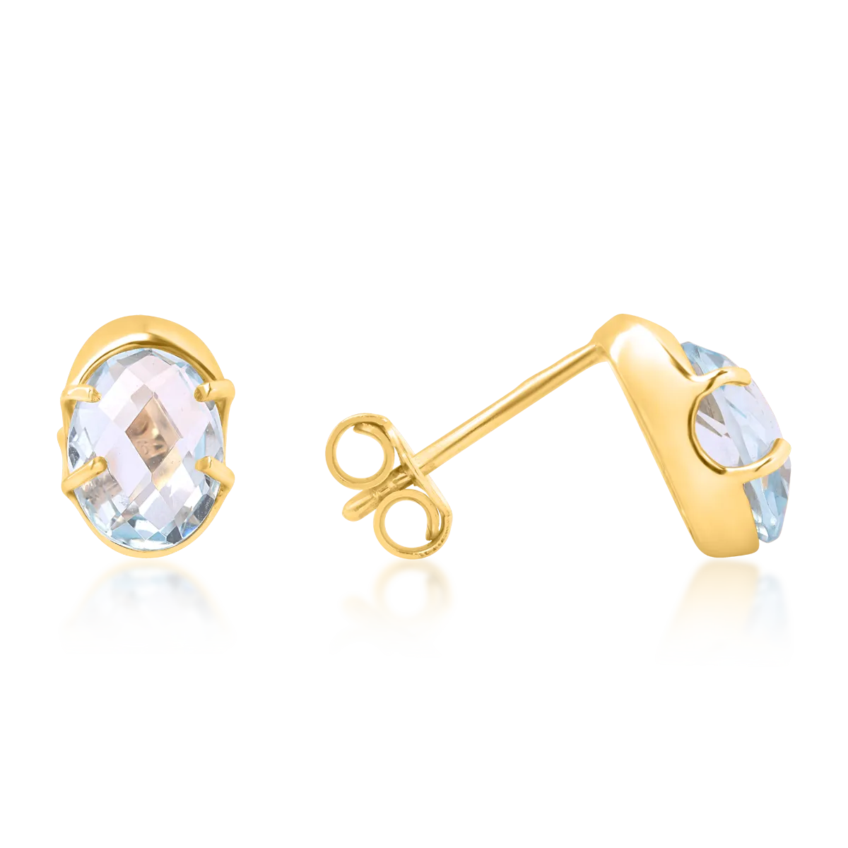Обеци от 14K жълто злато