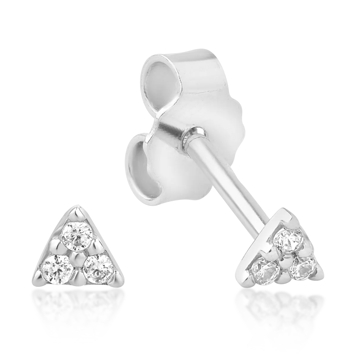 Kolczyki z białego złota 14K