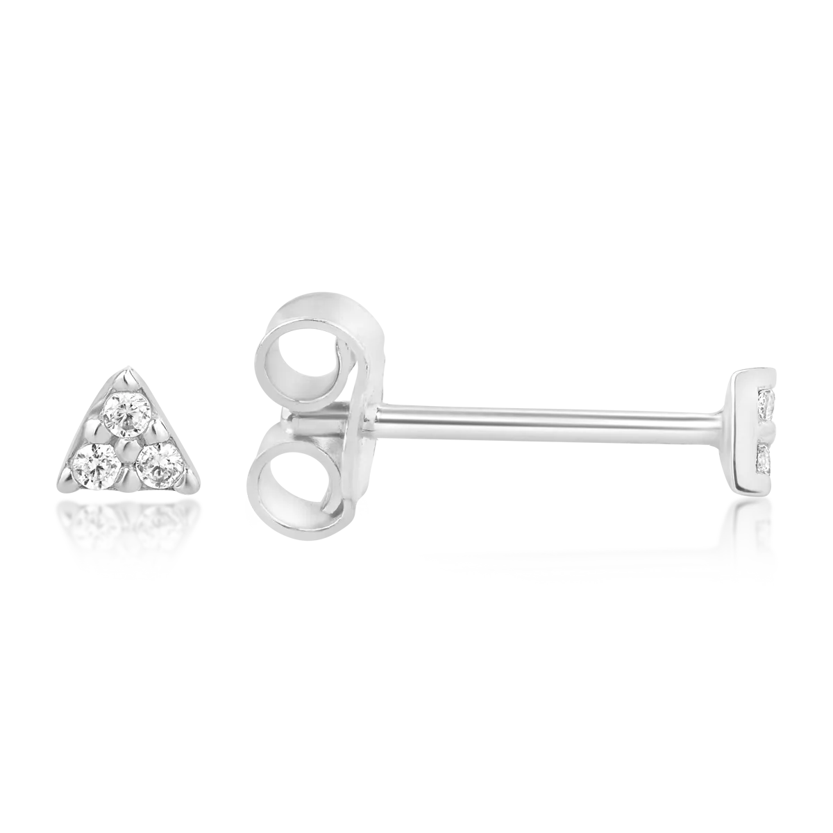 Kolczyki z białego złota 14K