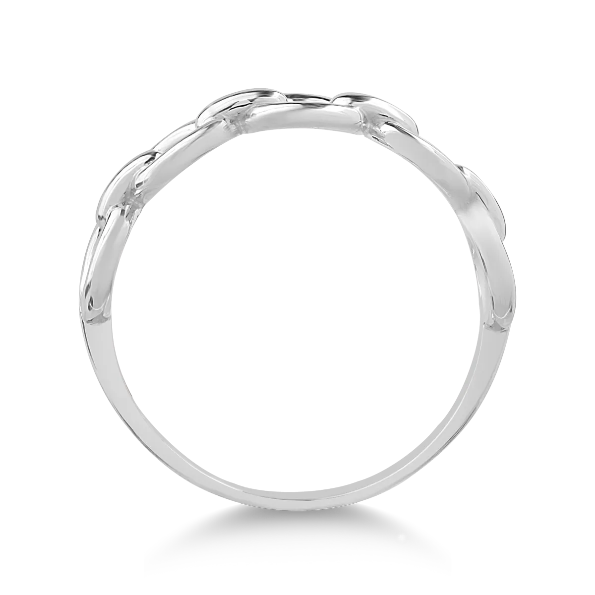 14K fehérarany gyűrű