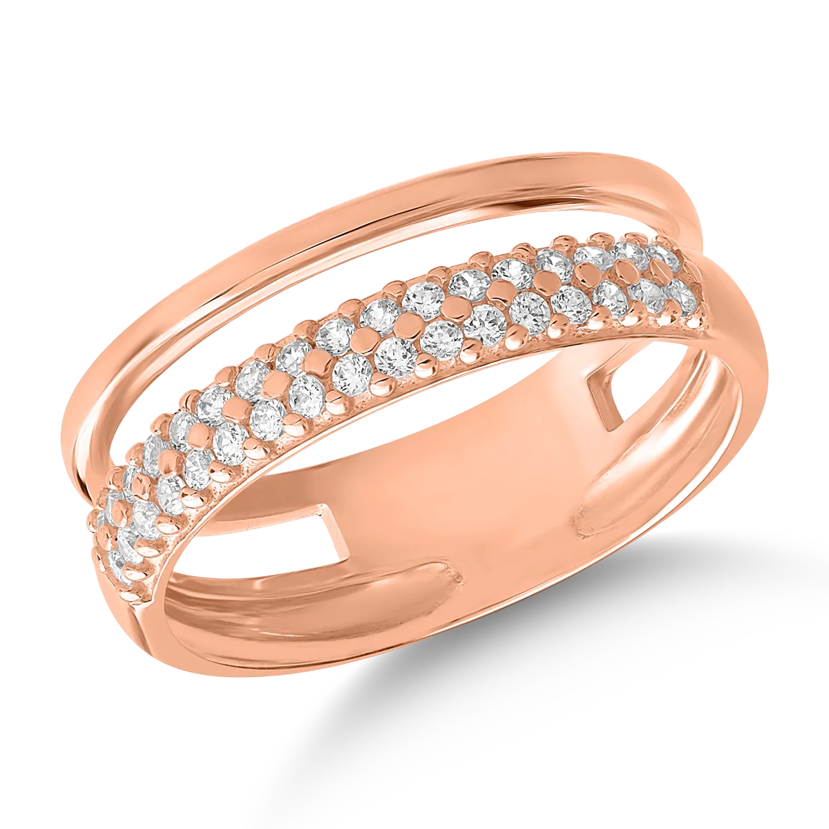 14K rose gold ring