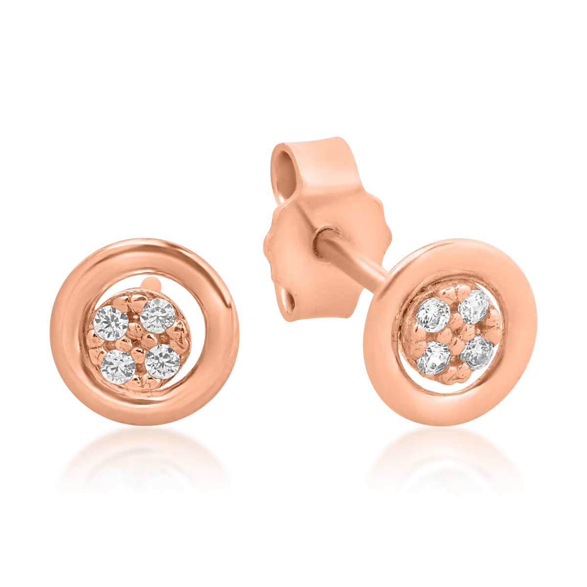 14K rose gold earrings