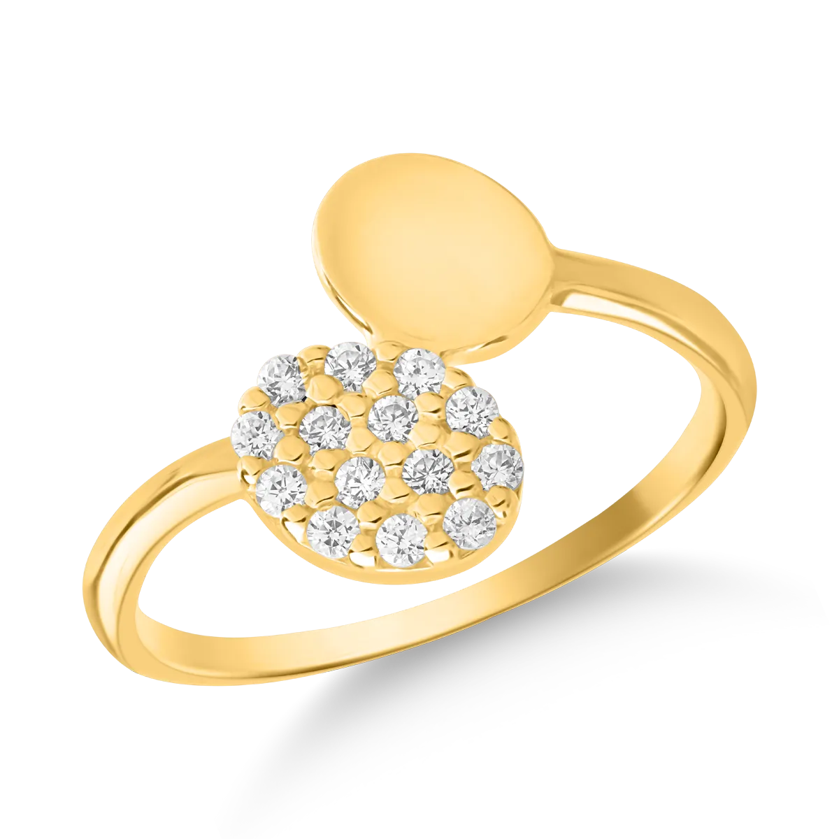 Pierścionek z żółtego 14K złota-124153