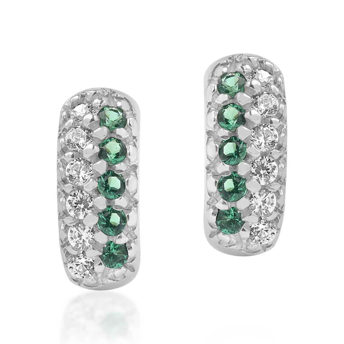 Kolczyki z białego złota 14K-124422
