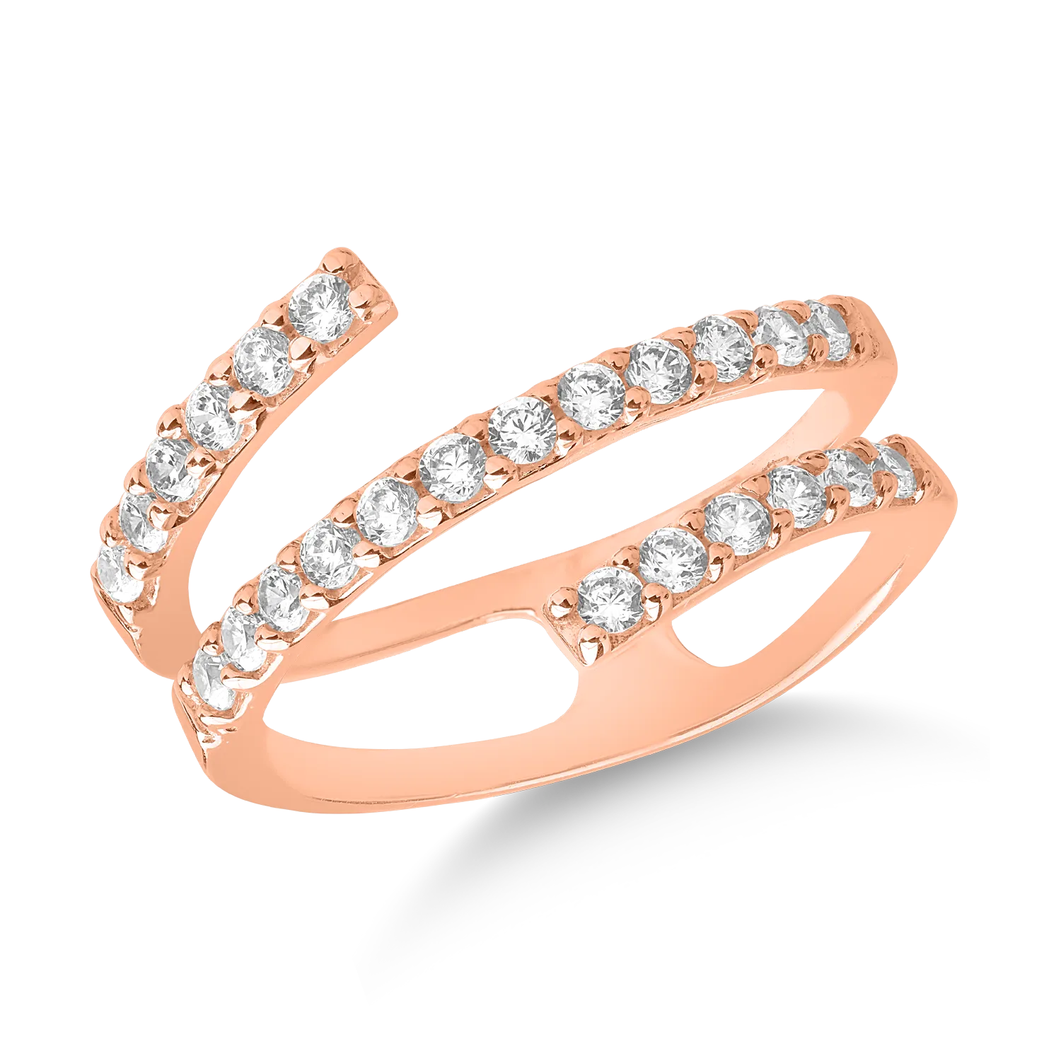 14K rose gold ring