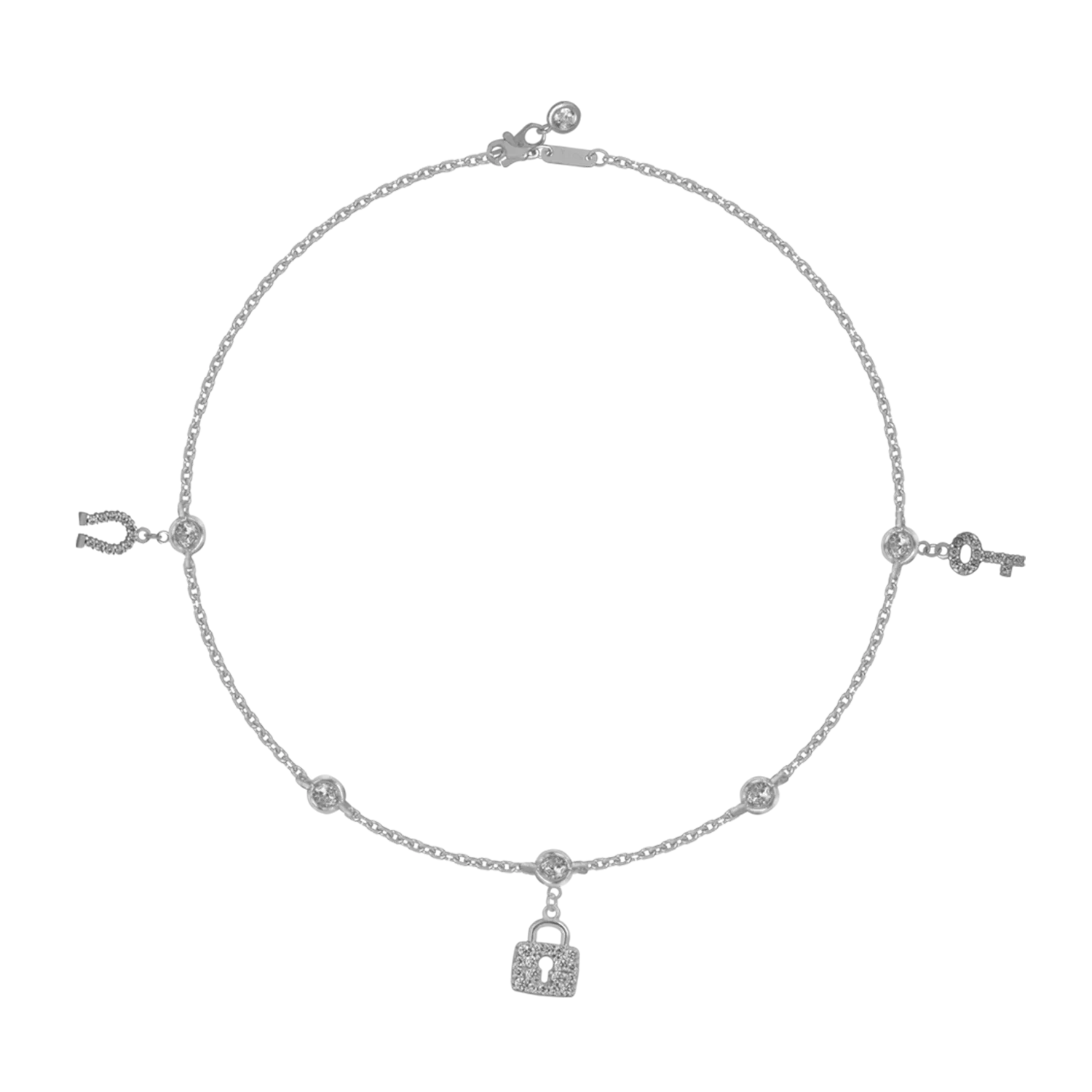 14K white gold bracelet