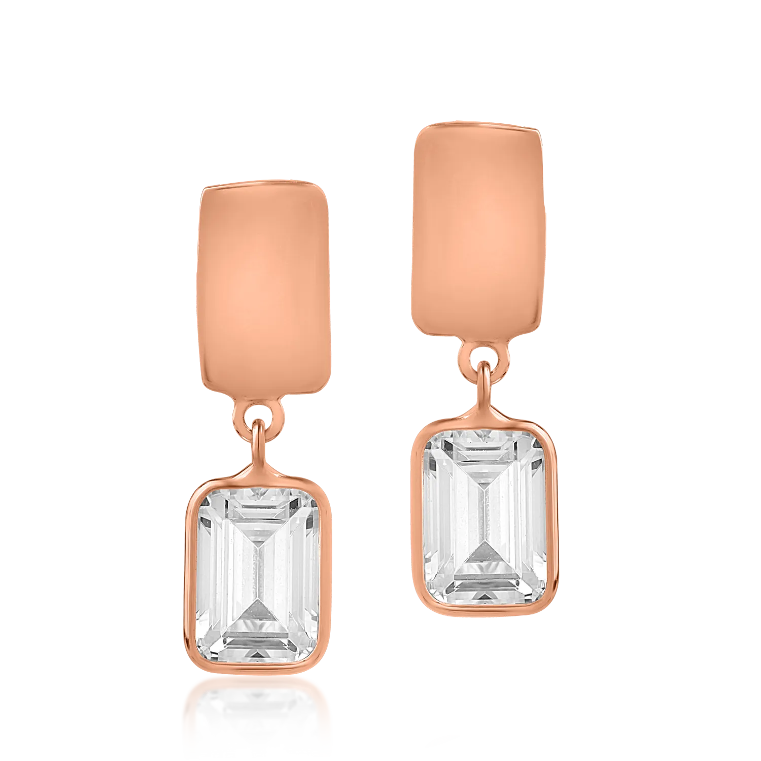 14K rose gold earrings