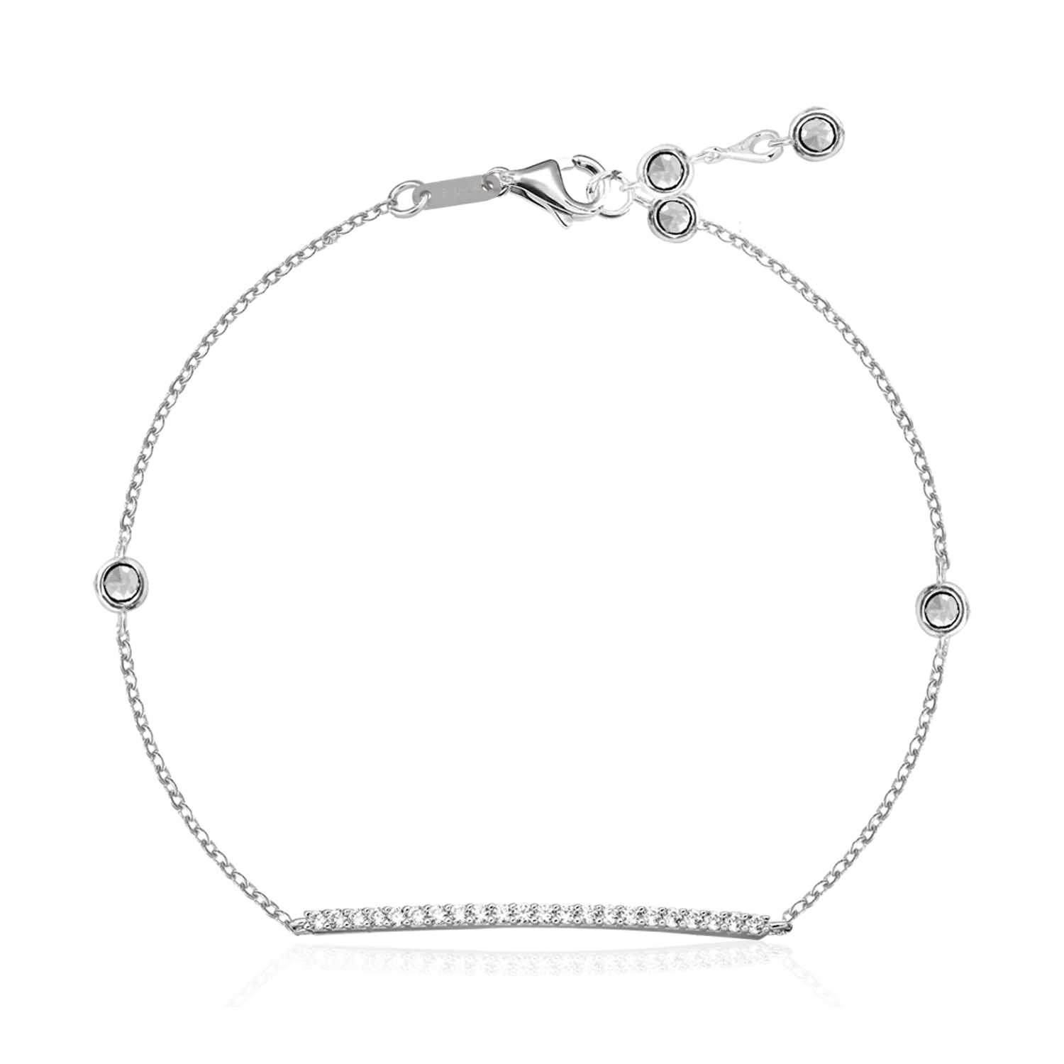14K white gold bracelet-124460