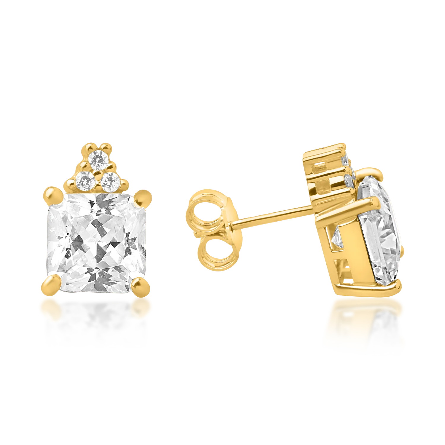 Обеци от 14K жълто злато
