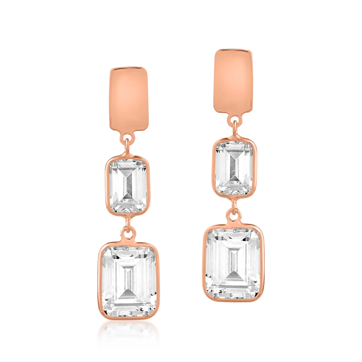 14K rose gold earrings