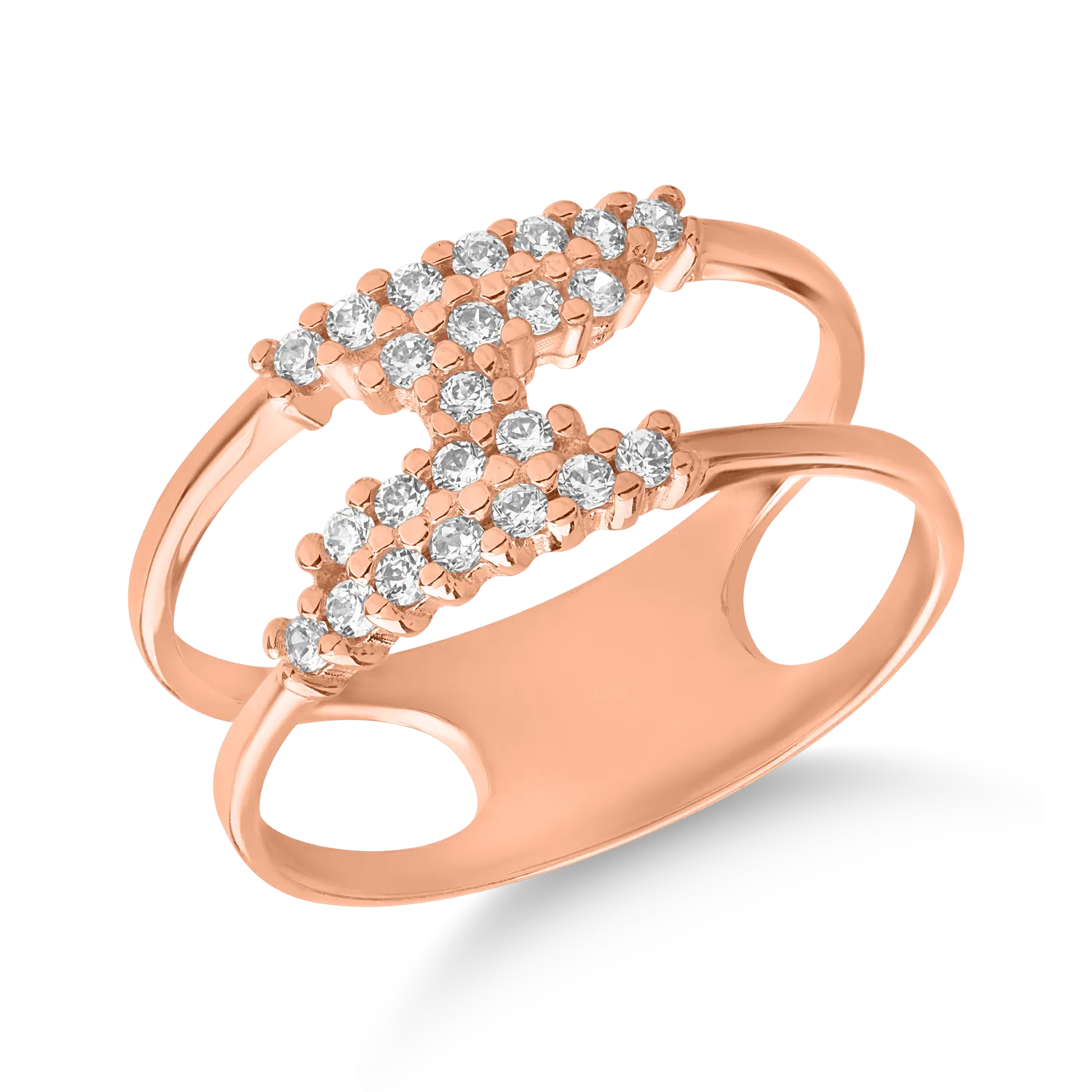 14K rose gold ring