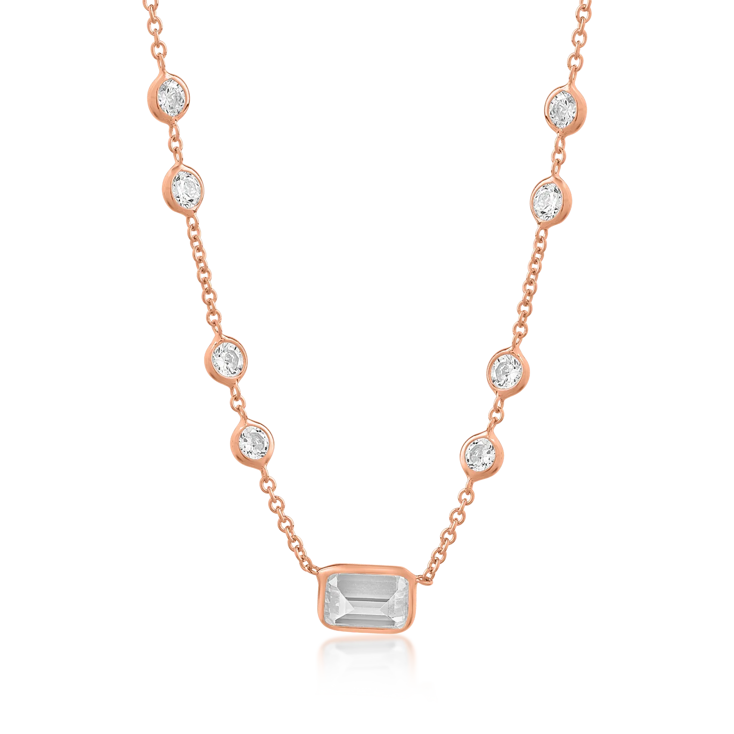 14K rose gold necklace