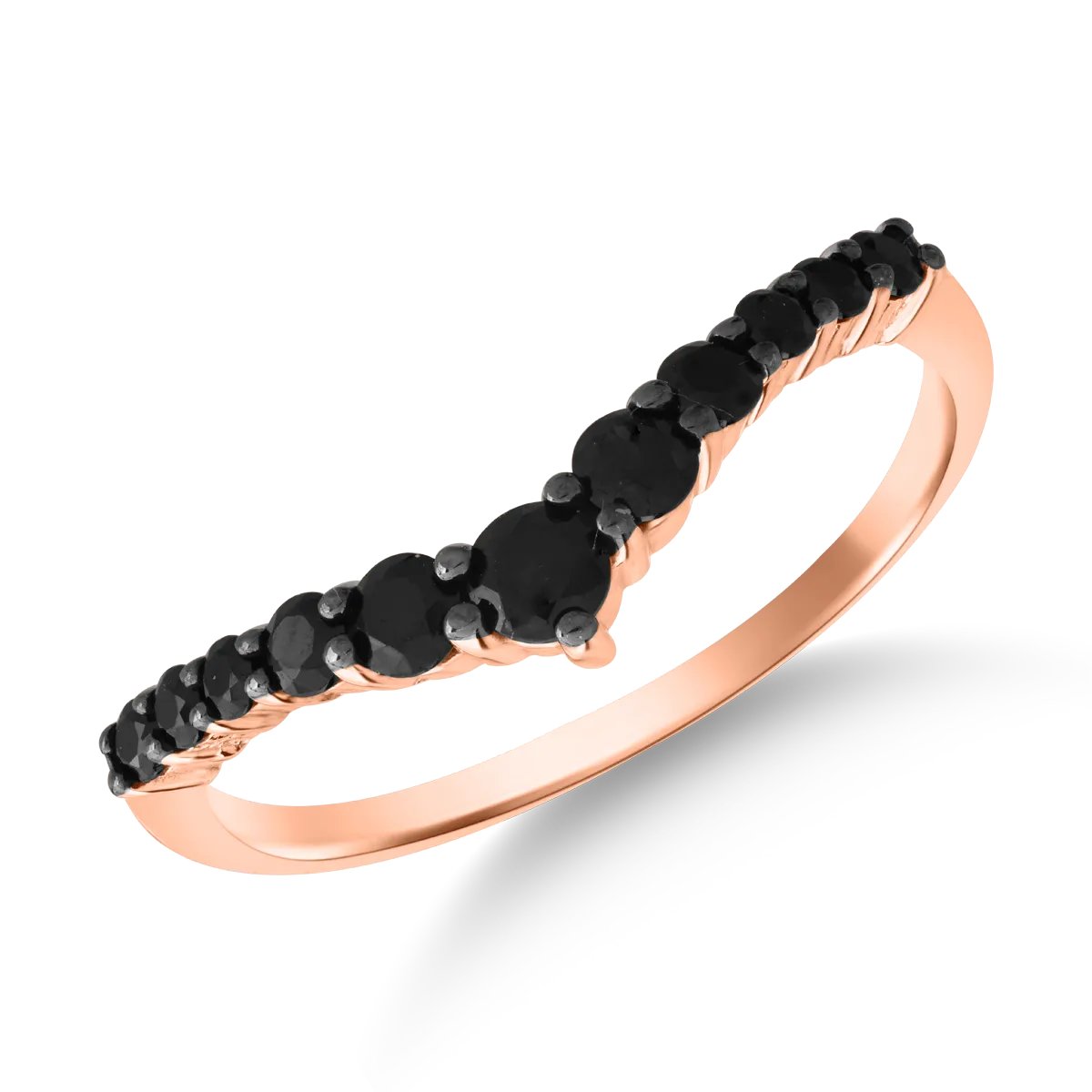 14K rose gold ring