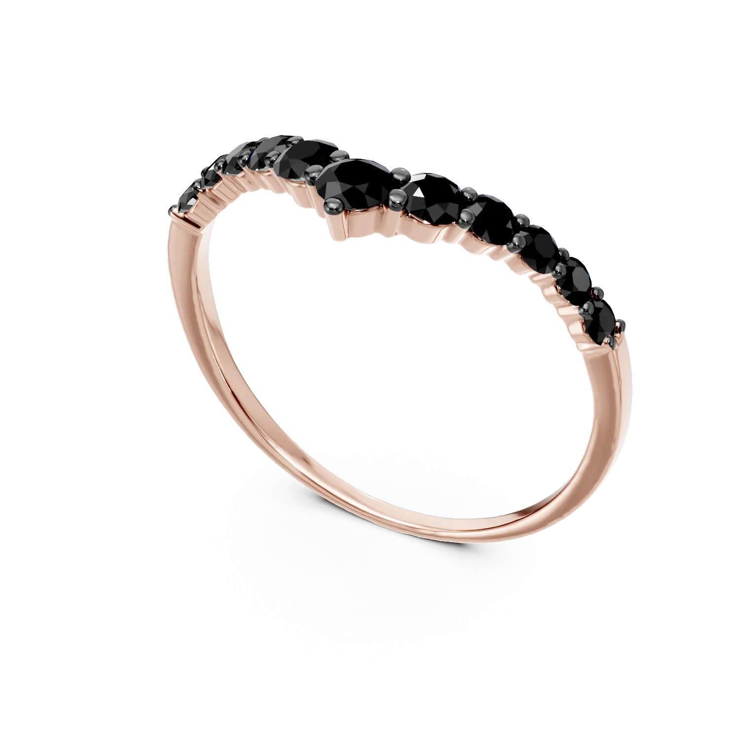 14K rose gold ring