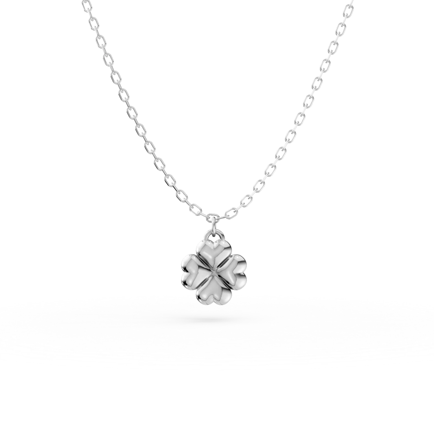 White gold pendant necklace