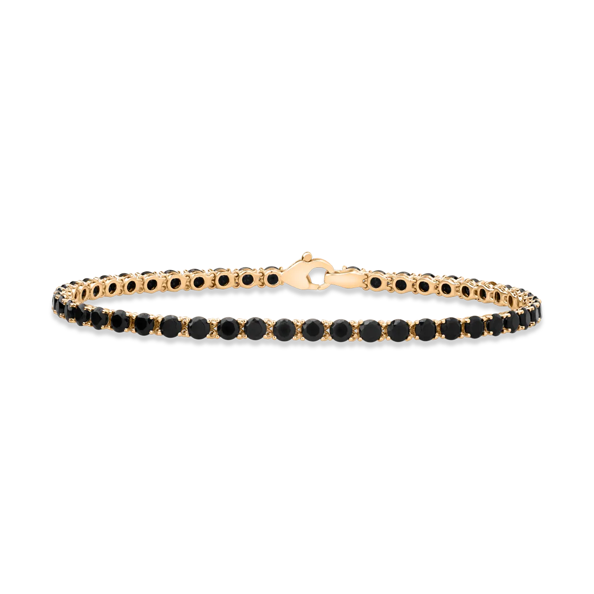 Bratara tennis din aur galben de 14K