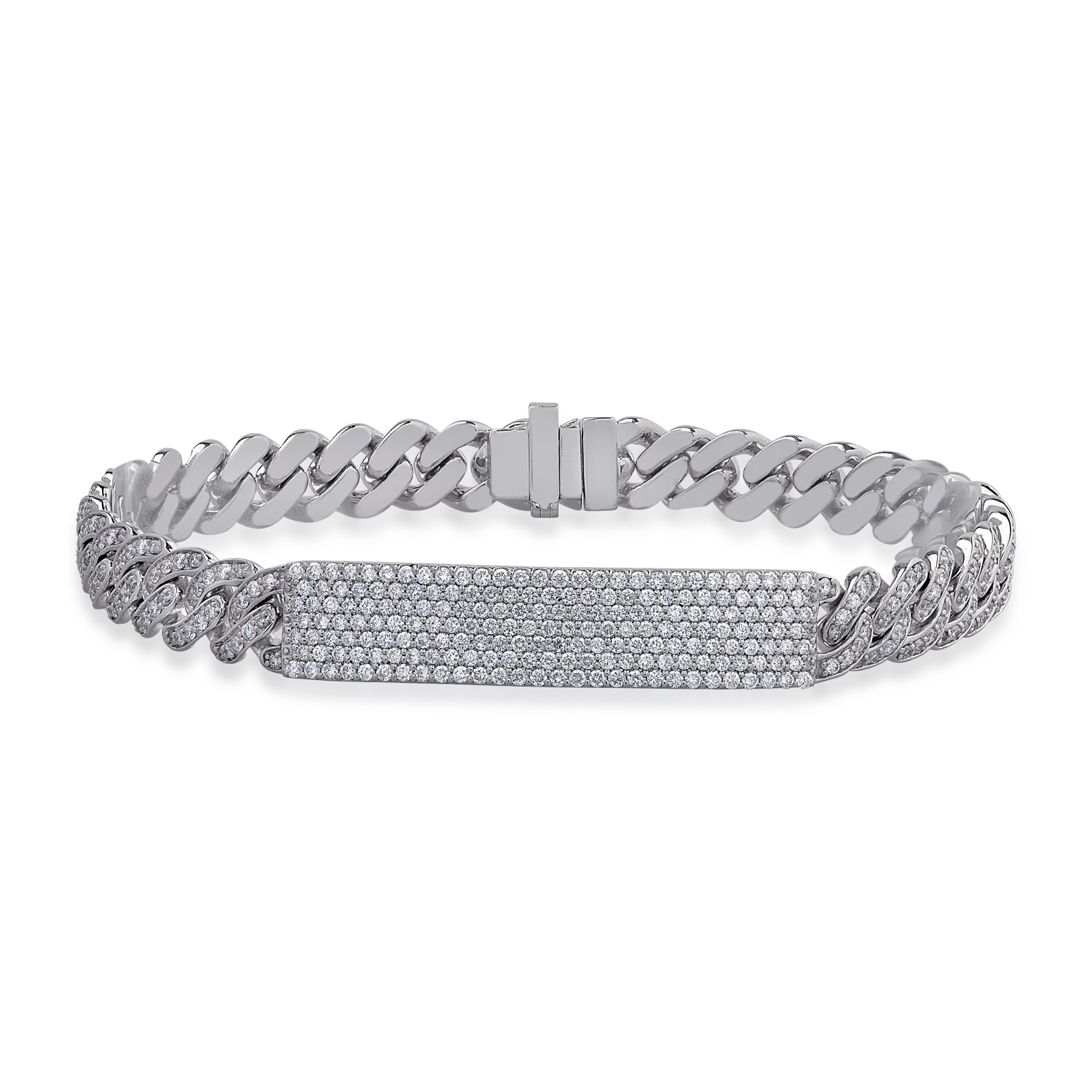 18K white gold bracelet with 2.97ct diamonds