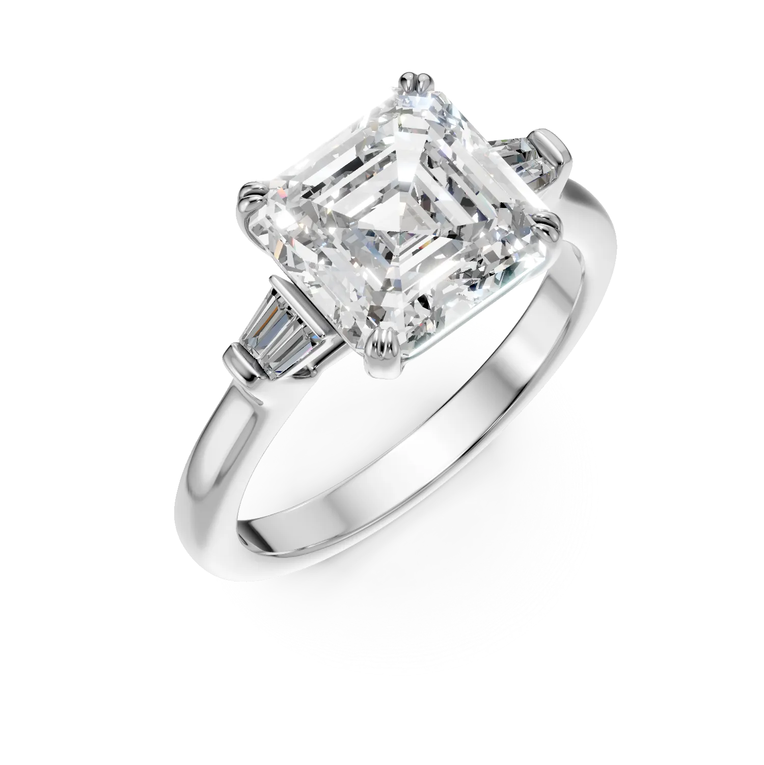 Inel din aur alb de18K cu diamante de 3.19ct-124684
