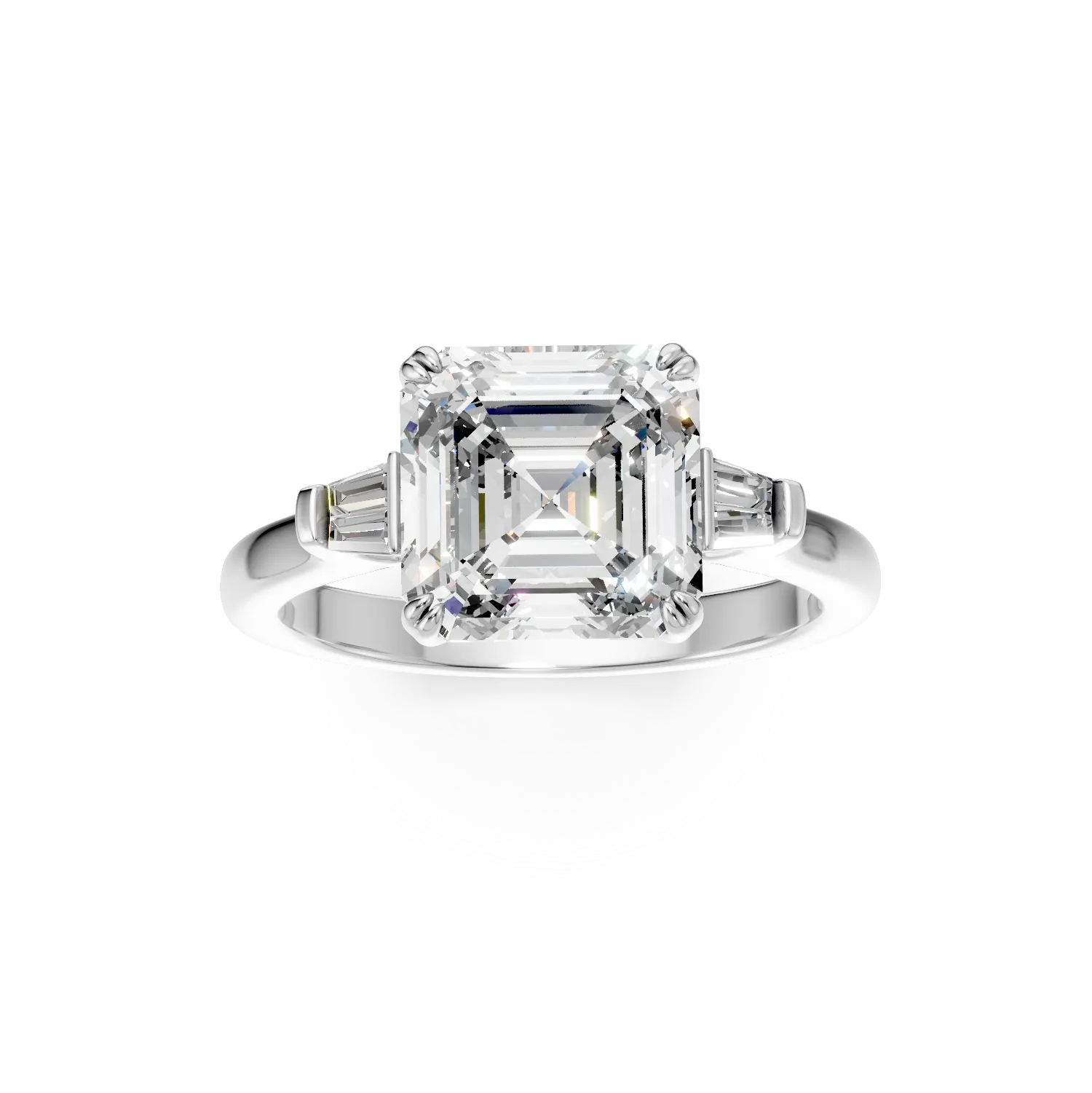 Пръстен от бяло злато 18K с диаманти 3.19ct