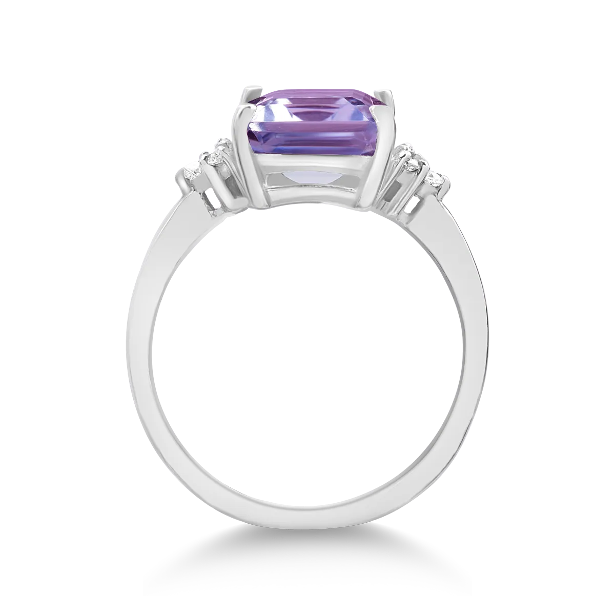 Пръстен от бяло злато 14K