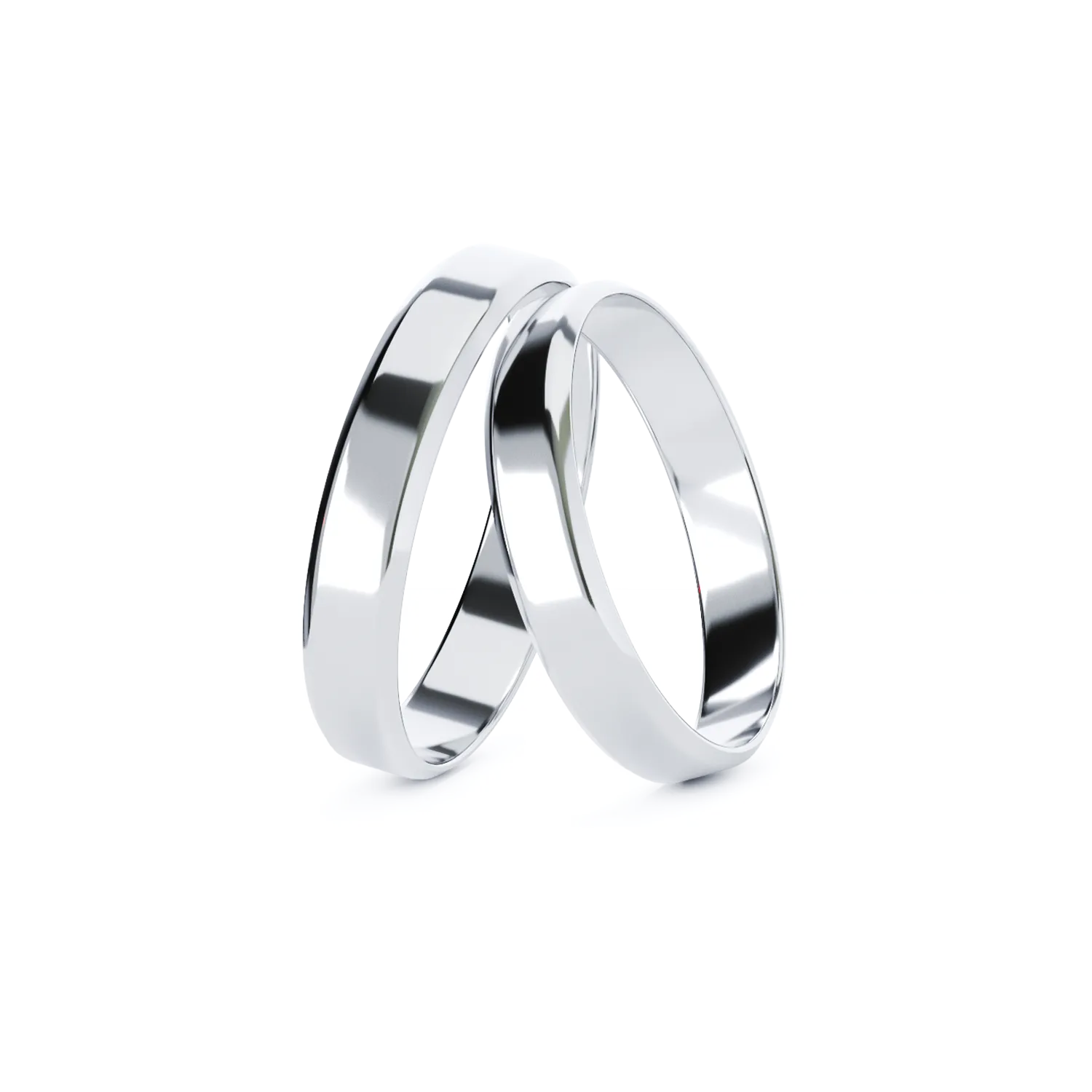 FLAT-BEVEL-LIGHT gold wedding ring
